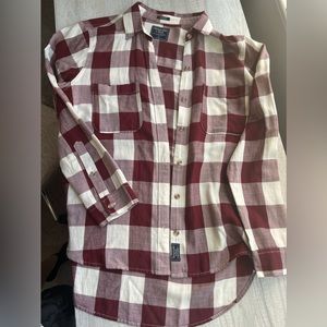 Abercrombie Boyfriend Fit Plaid Flannel Size Small